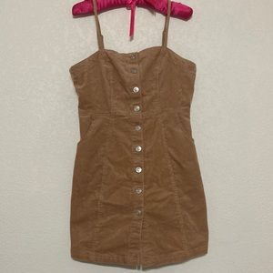 (2for$12) Mini dress corduroy brown